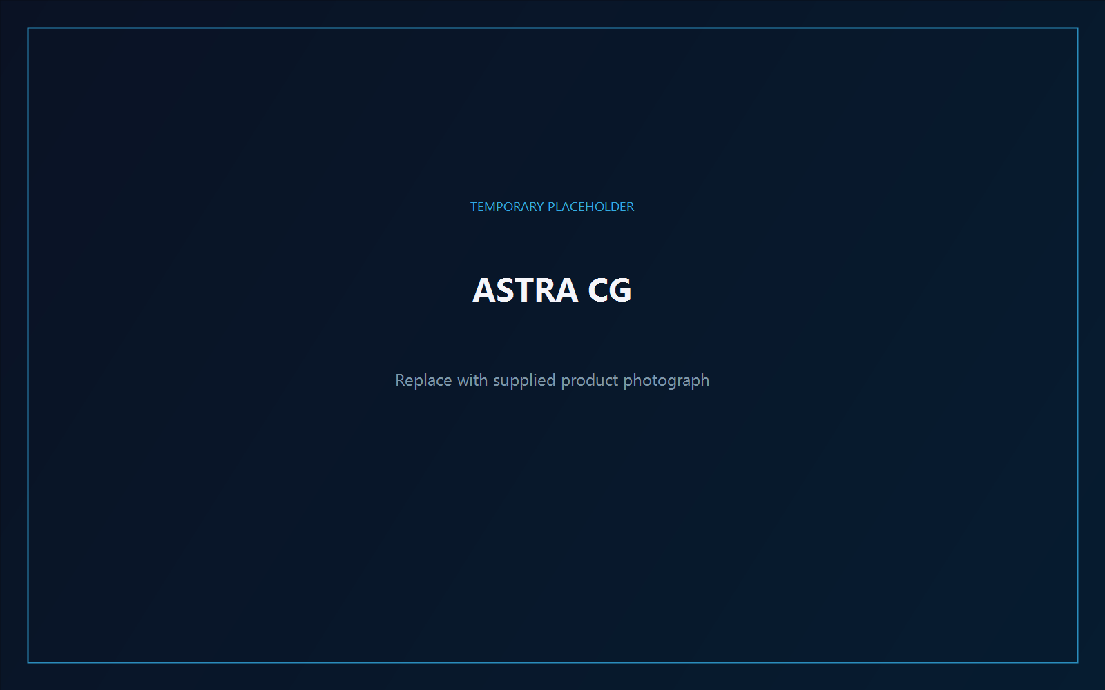 Placeholder photograph for ASTRA CG live graphics design and control